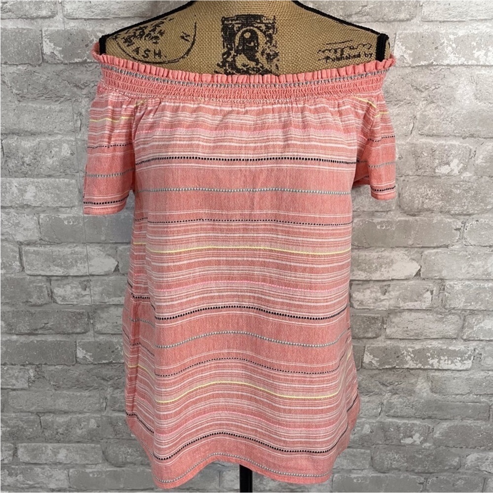Beachlunchlounge Off Shoulder Striped Top